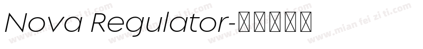 Nova Regulator字体转换